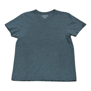 Banana Republic Shirt Mens Small Dark Charcoal Pima Basic Vee T-Shirt Tee